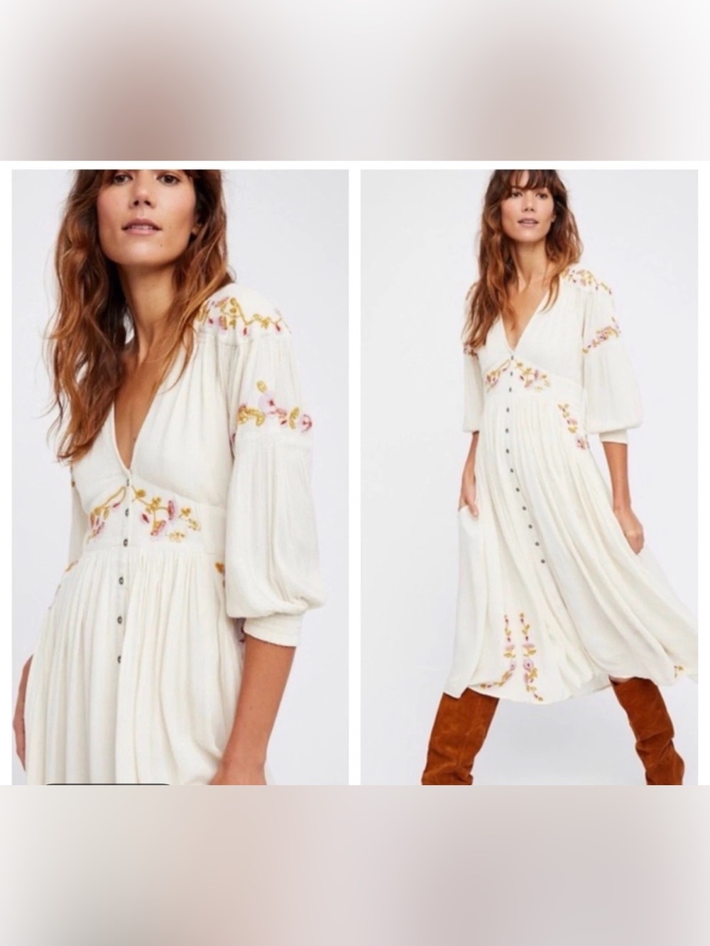 Free People Day Glow Midi Dress - Picture 2 of 14